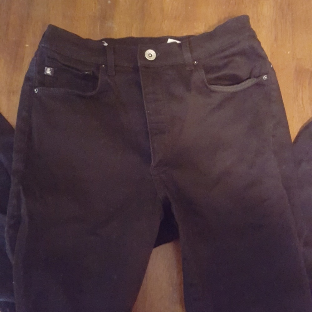 H&M Very Black Shaping High Waist Skinny Jeans 34L